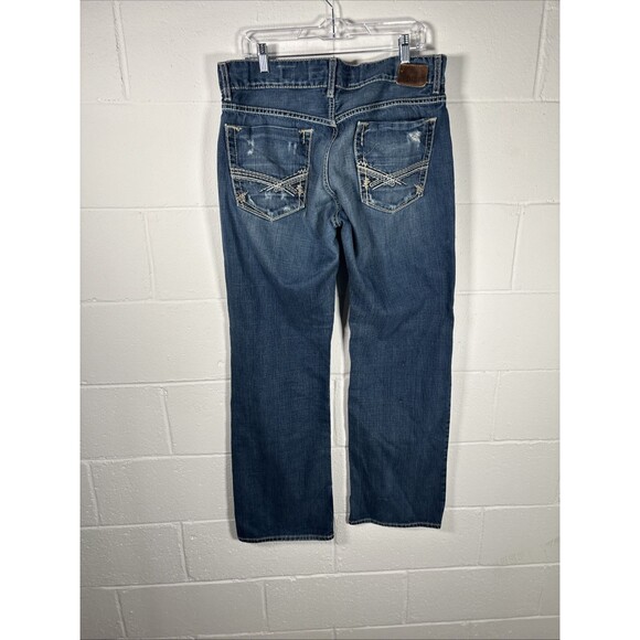 Buckle Jeans Mens 36x33 BKE Justin Relaxed Fit Bootcut Button Fly - Picture 6 of 14